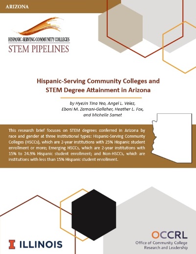 Hispanic-serving Community Colleges and Stem Degree Attainment in Arizona brief