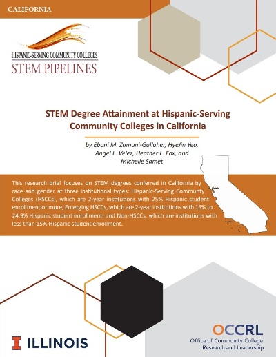 Stem Degree Attainment at Hispanic-serving Community Colleges in California