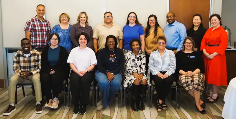 Program Review Advisory Committee and OCCRL staff members in Champaign